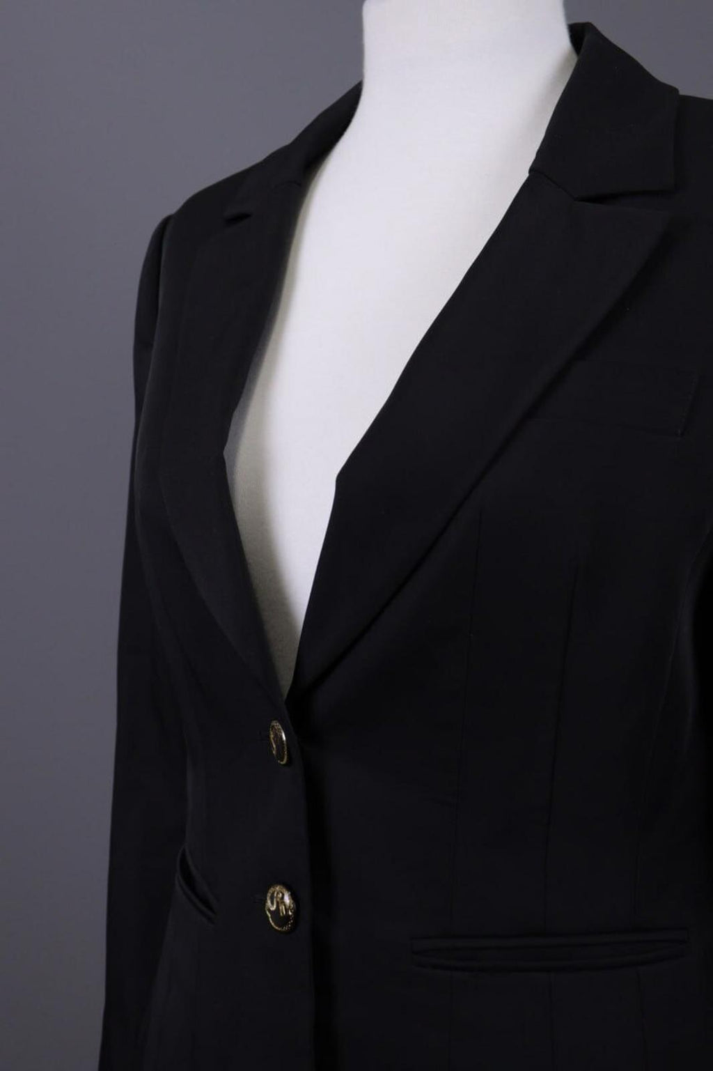 CLASS ROBERTO CAVALLI Black Two Button Lightweight Blazer Jacket – Size 44