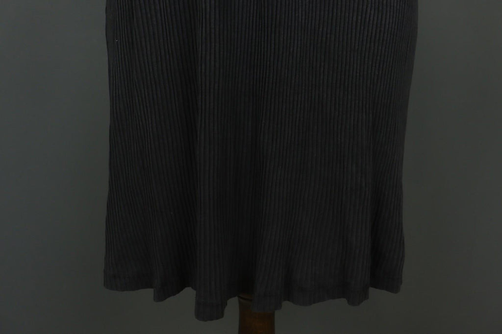 GUDRUN SJODEN Black Lyocell Short Sleeve Round Neck Pullover Shift Dress – Size M