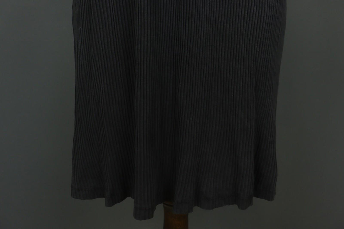 GUDRUN SJODEN Black Lyocell Short Sleeve Round Neck Pullover Shift Dress – Size M