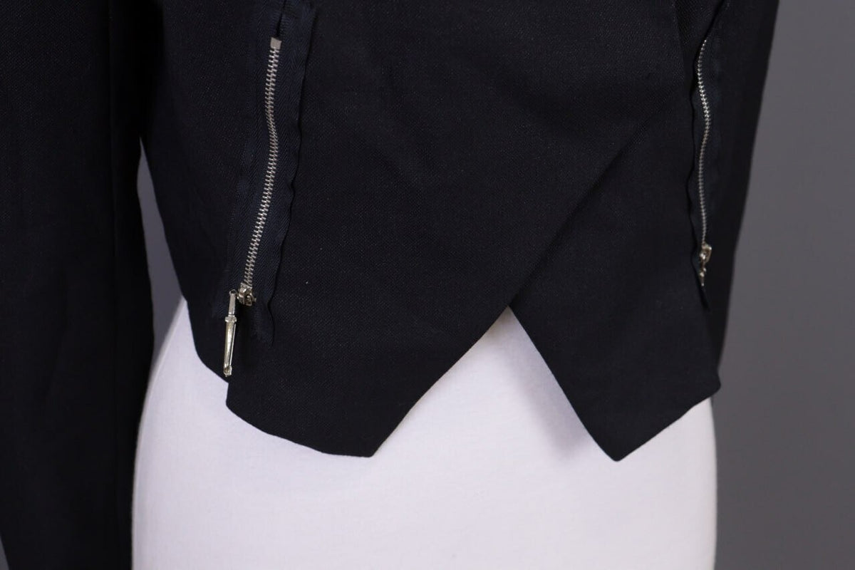 BNWT Ladies Cop Copine Celeri Chemise Veste Black Open Front Jacket 40