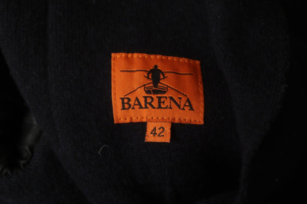 BARENA Black Knit Long Sleeve Patch Pocket Button Front Blazer Jacket – Size 42