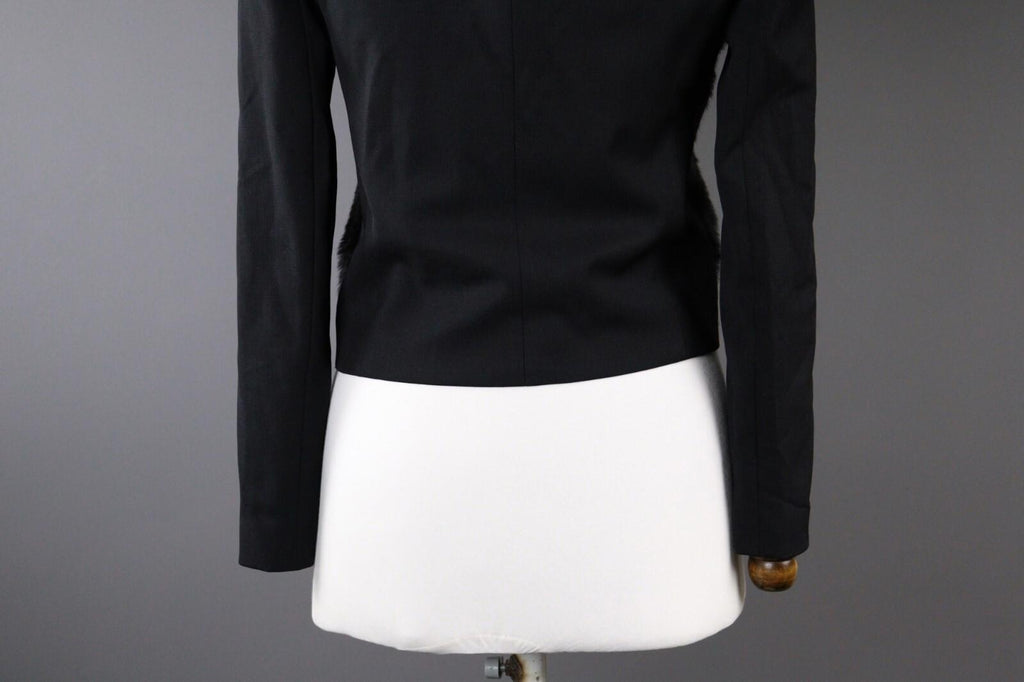 THE KOOPLES Black Wool Cape Jacket Blazer – Size 38 – Used