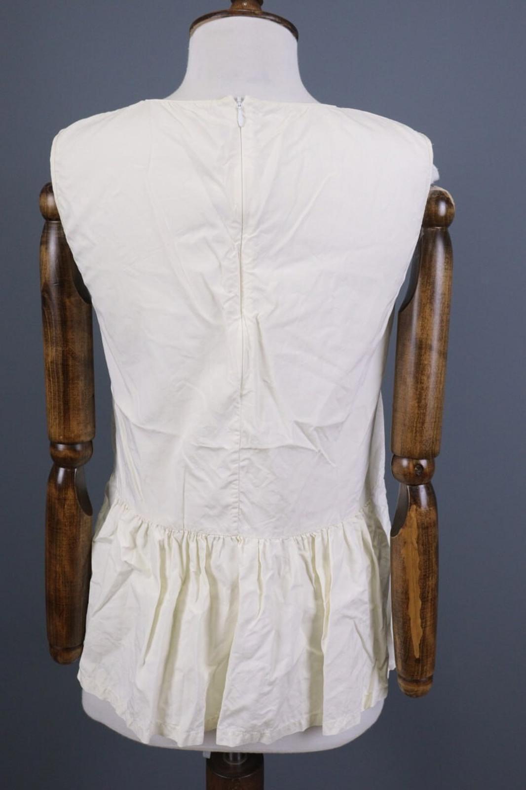 MARNI White Sleeveless Blouse Shirt Top – Size 44