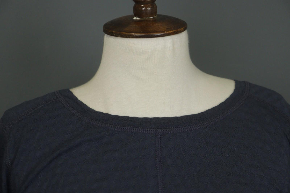 GUDRUN SJODEN Gray Round Neck Long Sleeve Regular Fit Pullover Tunic Dress Sz M