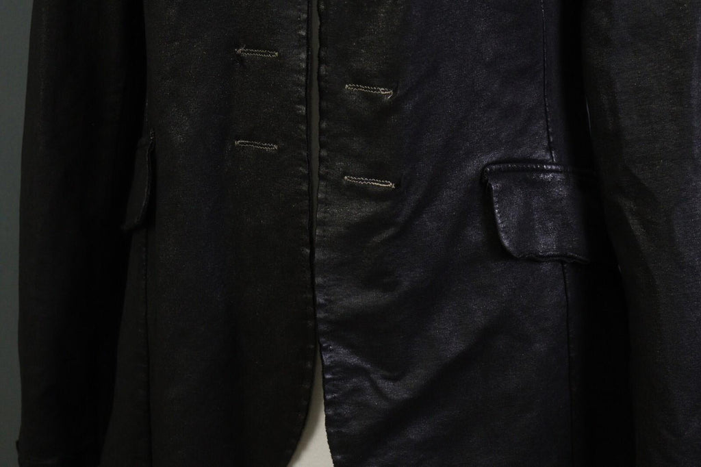 RUNDHOLZ Black Long Sleeve Pockets Ladies Military-Inspired Long Jacket