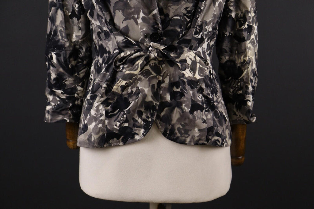 MAX MARA Multicolor Floral Belted Lightweight Blazer Jacket – Size USA 10