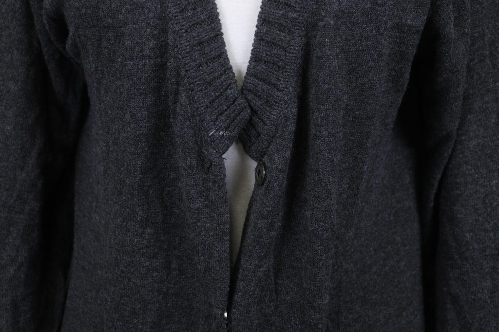 GUDRUN SJODEN Gray Long Sleeve Lagenlook Knit Cardigan Sweater – Size M