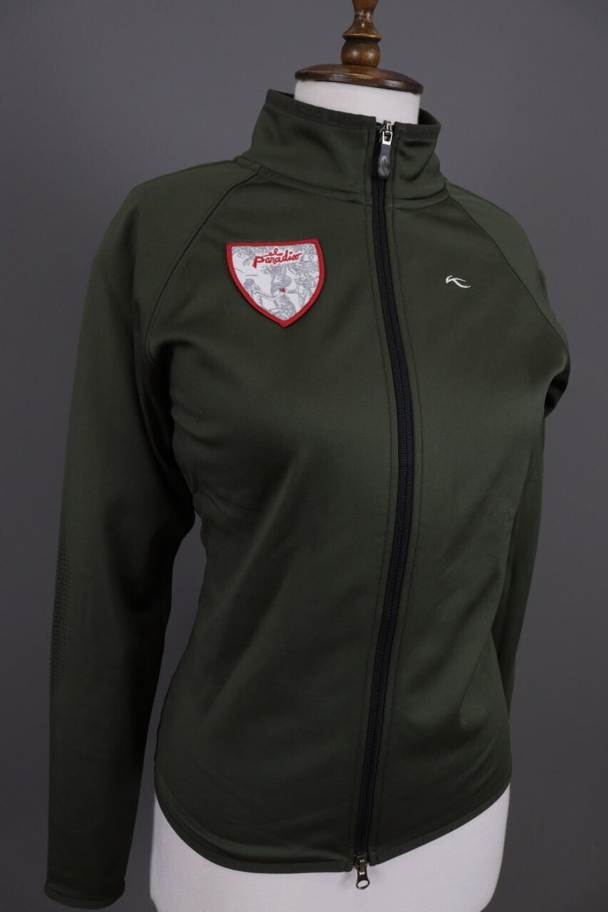 Girls Kjus Green Full Zip Soft Shell Ski Fleece Jacket – Size L