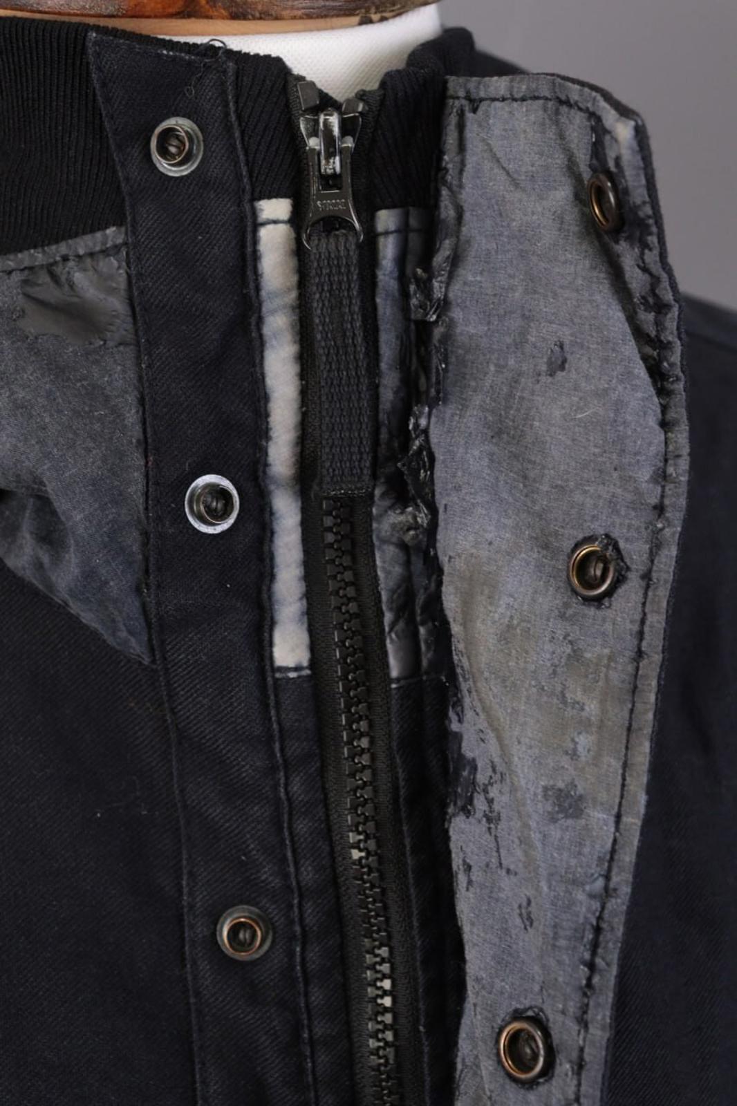 STONE ISLAND Blue Wool Multipockets Cago Hooded Full Zip Jacket – Size L