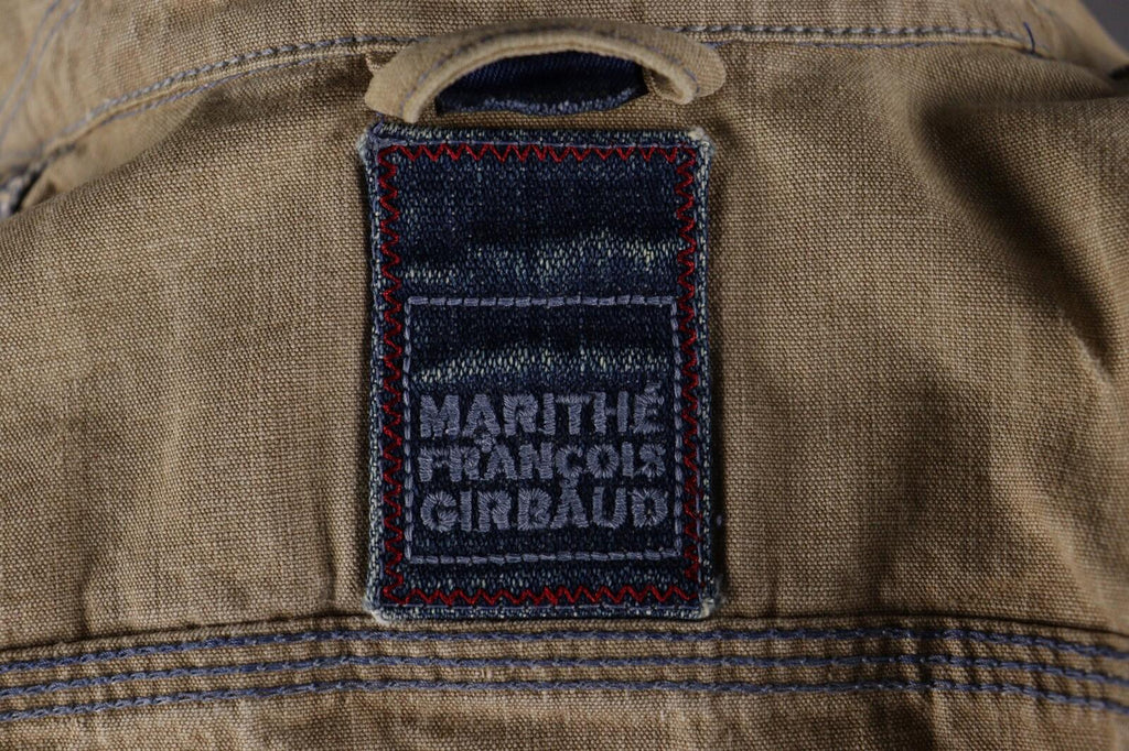 MARITHE FRANCOIS GIRBAUD Beige Denim Button Down Jacket – Size USA 27