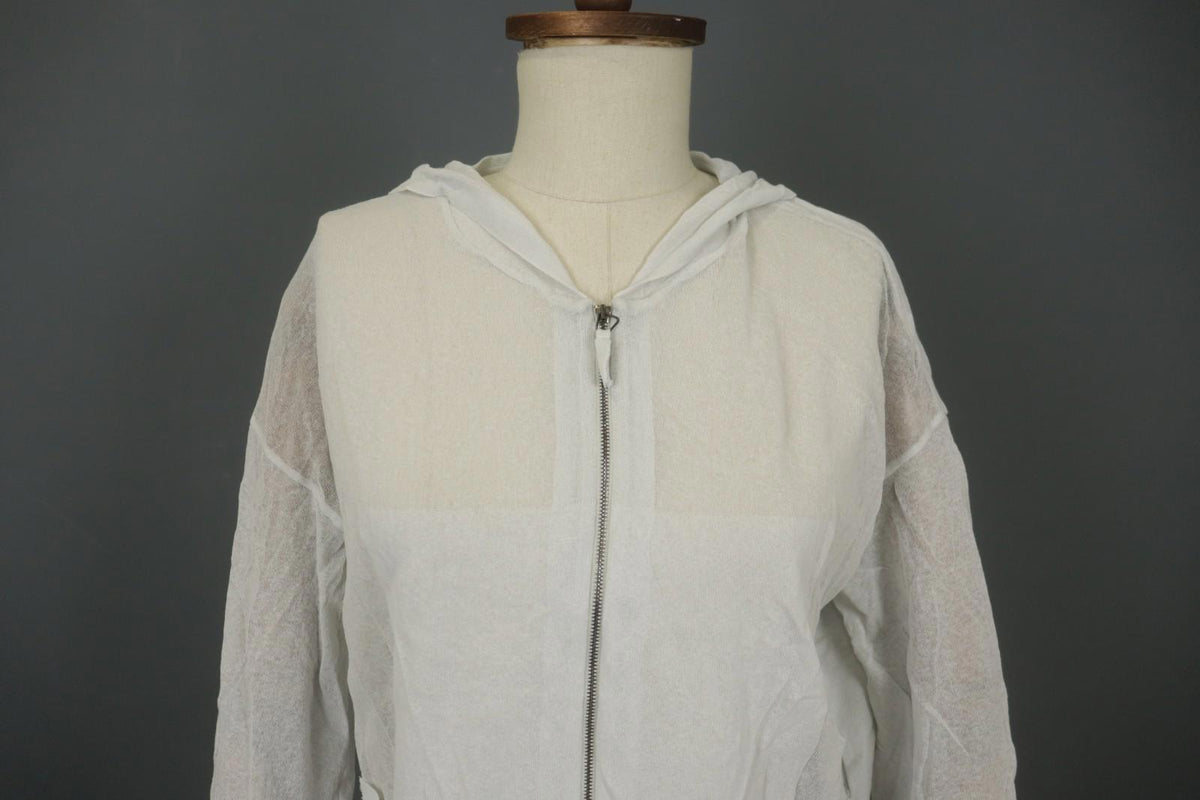 Annette Görtz White Cotton Long Sleeve Regular Fit Full Zip Hoodie – Size M