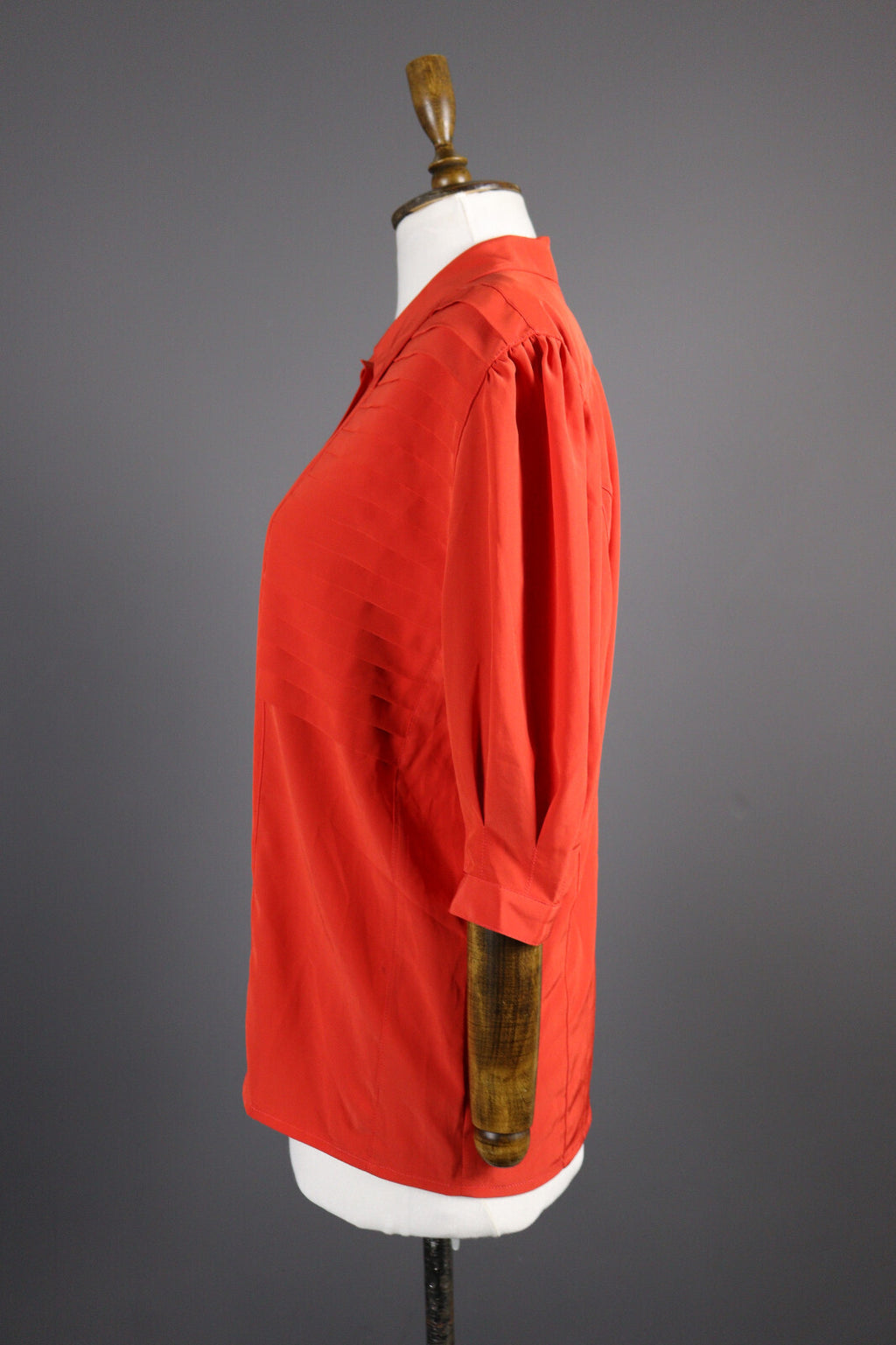 Escada Vintage Red Designer Party Cocktail Blouse Shirt – Size L