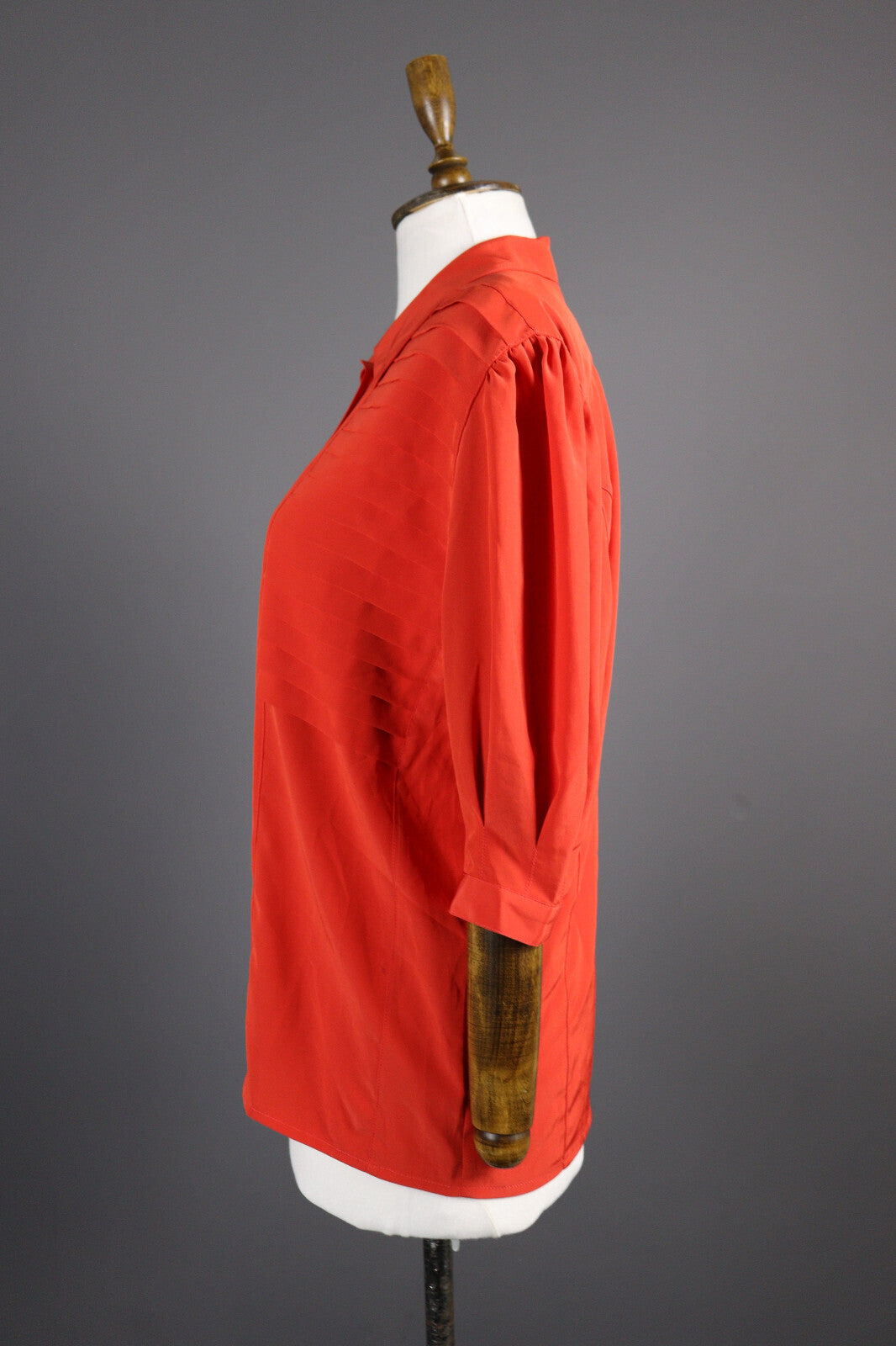 Escada Vintage Red Designer Party Cocktail Blouse Shirt – Size L