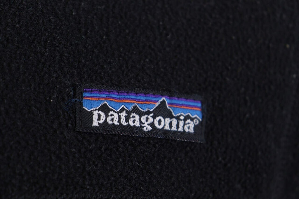 Patagonia Synchilla Black Full Zip High Neck Ski Fleece Jacket – Size S