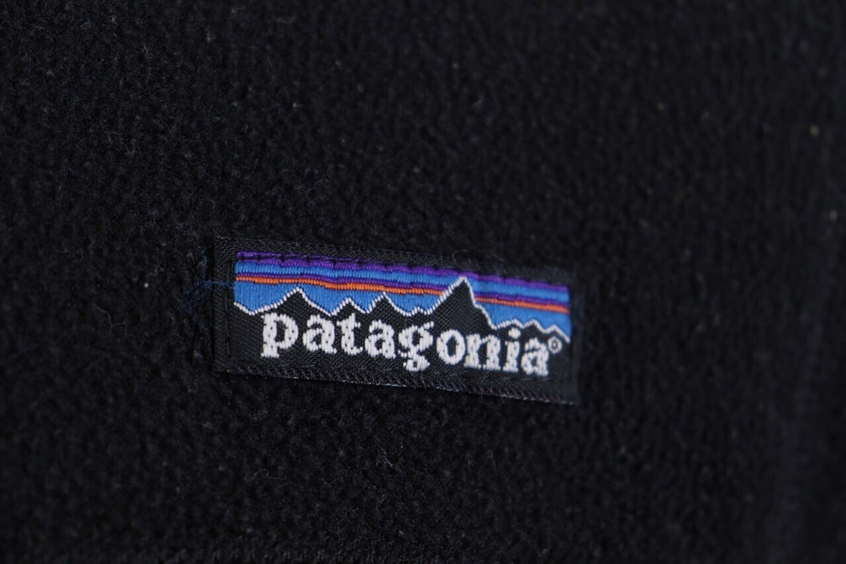 Patagonia Synchilla Black Full Zip High Neck Ski Fleece Jacket – Size S