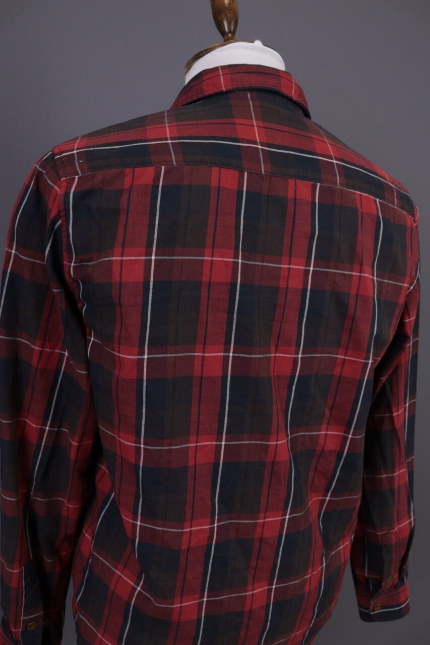 Härkila of Scandinavia Plaid Wool Check Long Sleeve Wool Overshirt Shirt – Size M – Used
