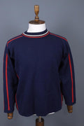 DALE OF NORWAY Blue / Red Colorblock Wool Knit Ski Sweater – Size S