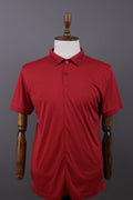 J.Lindeberg Regular Fit Sport Red Short Sleeve Polo Shirt – Size L