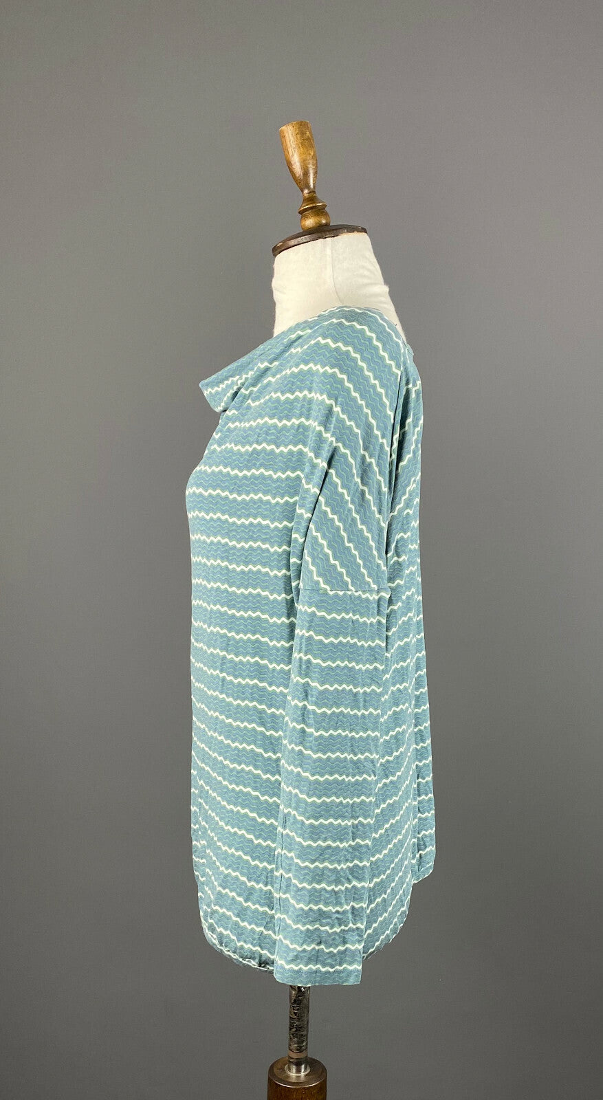 Deerberg by OSKA Blue Stripe Boat Neck Pullover Sweater – Size M
