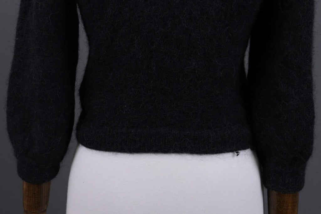 GUDRUN SJODEN Gray Alpaca Wool Knit Cropped Cardigan Sweater – Size S