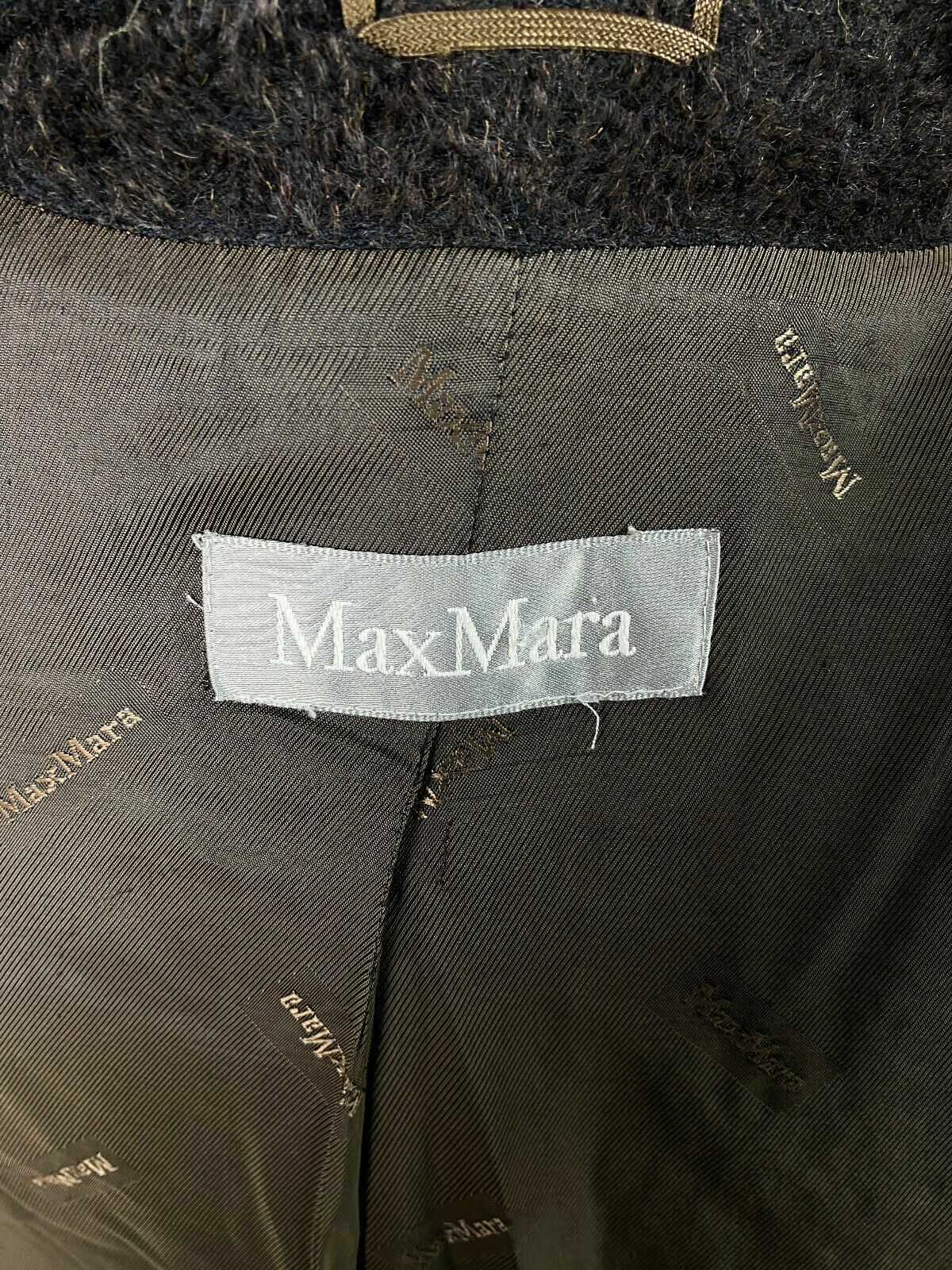 Max Mara Brown Alpaca Wool Oversized Hooded Over Coat – Women's US 8 GB 10