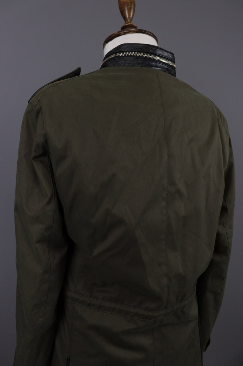 The Kooples Khaki Full Zip Multipockets Cargo Snap Jacket – Size XS
