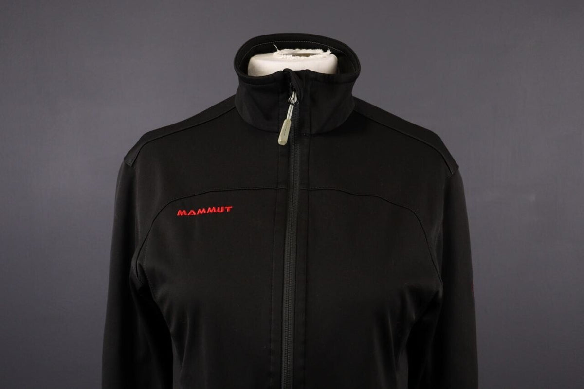 Mammut Black Full Zip Windstopper Soft Shell Jacket – Size M
