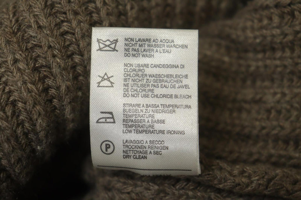 BLUMARINE Brown Knitted Collared Long Sleeve Button Front Cardigan Sweater M/L