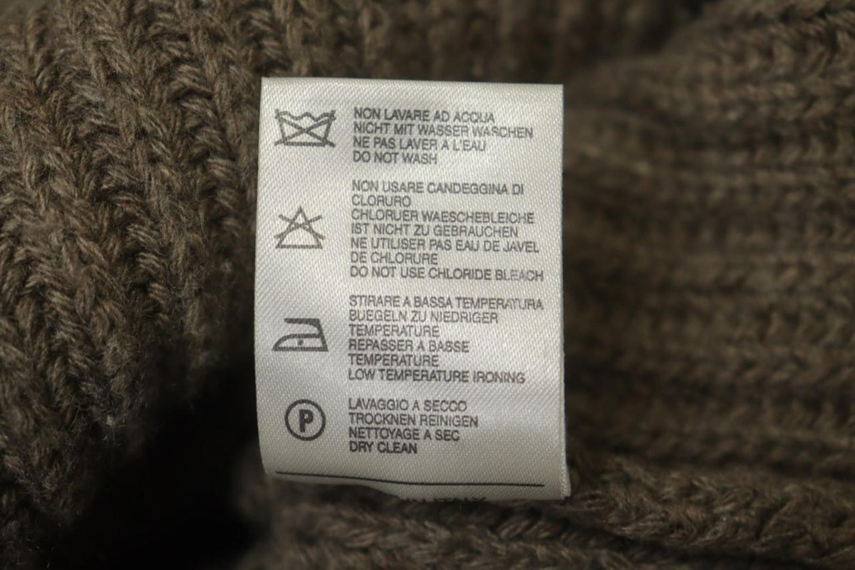 BLUMARINE Brown Knitted Collared Long Sleeve Button Front Cardigan Sweater M/L