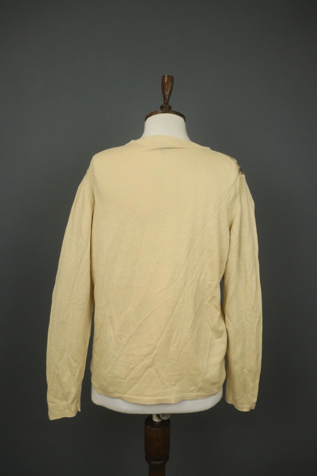BURBERRY London Yellow Casual Long Sleeve Round Neck Pullover Knit Top – Size S