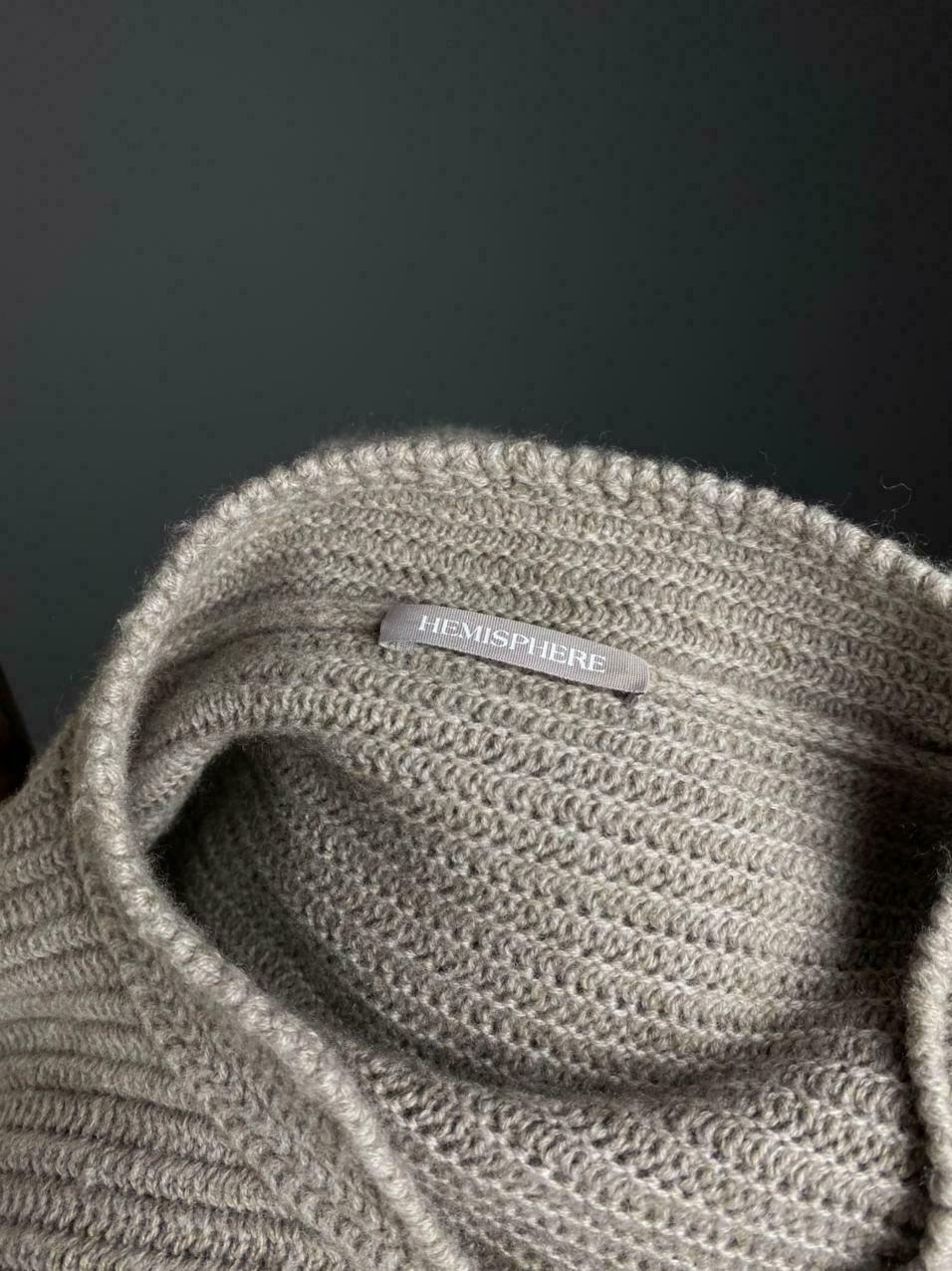 Hemisphere Grey Knit Button Up Long Sleeve Cardigan Dress – Women's 40