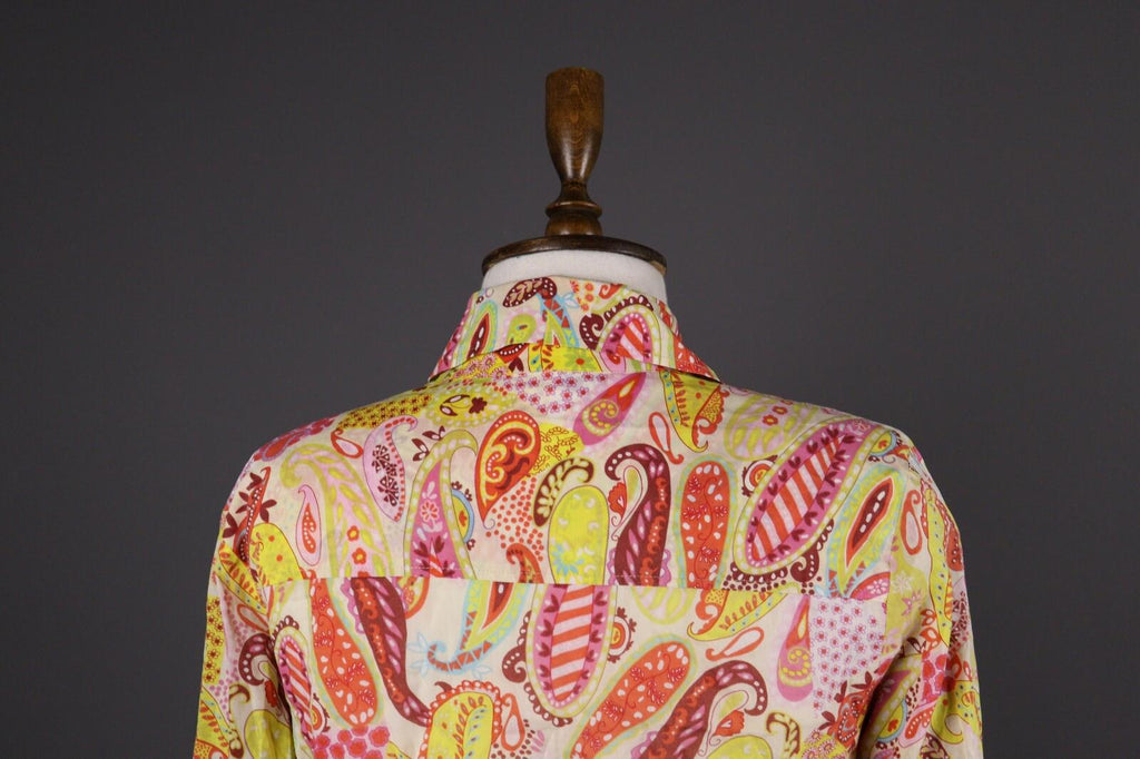 ESCADA SPORT Multicolor Jacquard Paisley Long Sleeve Blouse Shirt – Size 36
