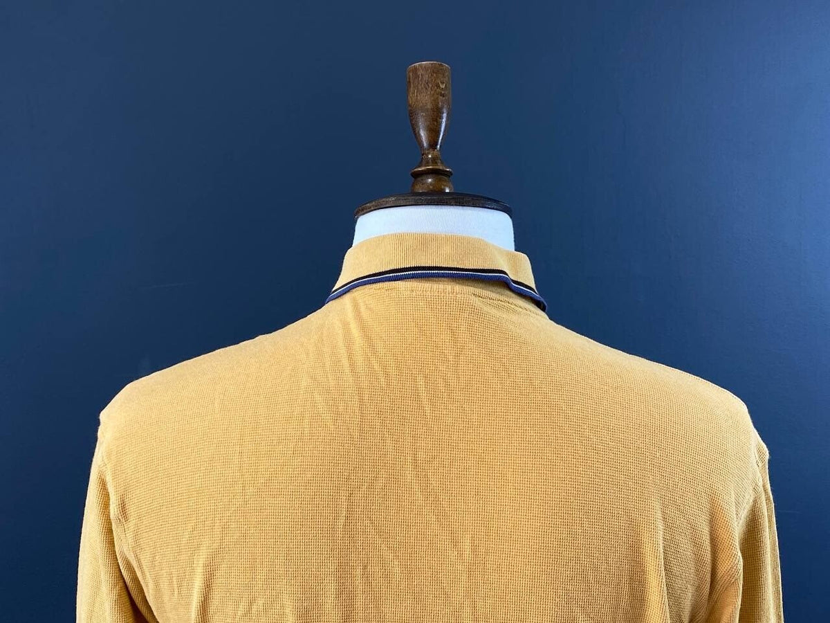 Lacoste Sport Slim Fit Yellow Long Sleeve Polo Shirt – Size 5 / L