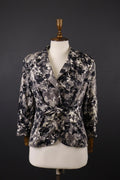 MAX MARA Multicolor Floral Belted Lightweight Blazer Jacket – Size USA 10