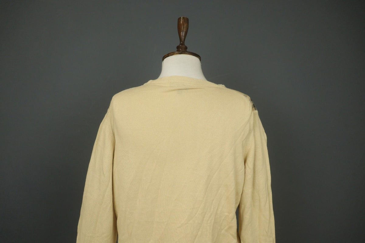 BURBERRY London Yellow Casual Long Sleeve Round Neck Pullover Knit Top – Size S