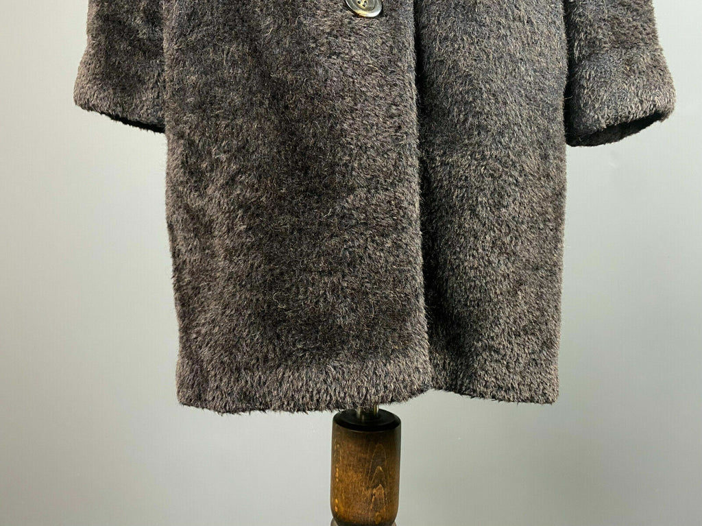 Max Mara Brown Alpaca Wool Oversized Hooded Over Coat – Women's US 8 GB 10