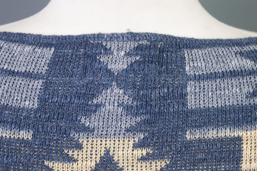 DENIM&SUPPLY RALPH LAUREN Blue Aztec Print Knit Sweater – Size XS