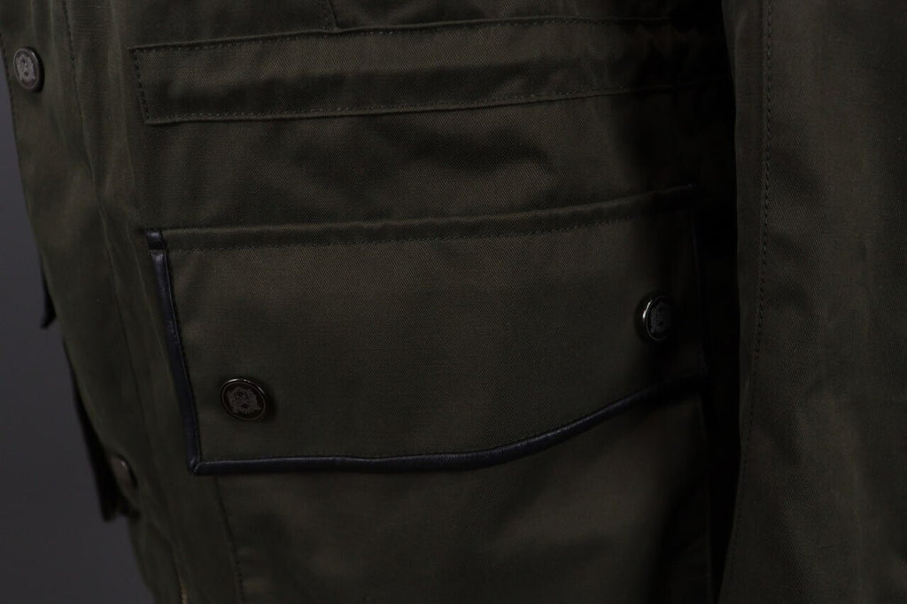 The Kooples Khaki Full Zip Multipockets Cargo Snap Jacket – Size XS