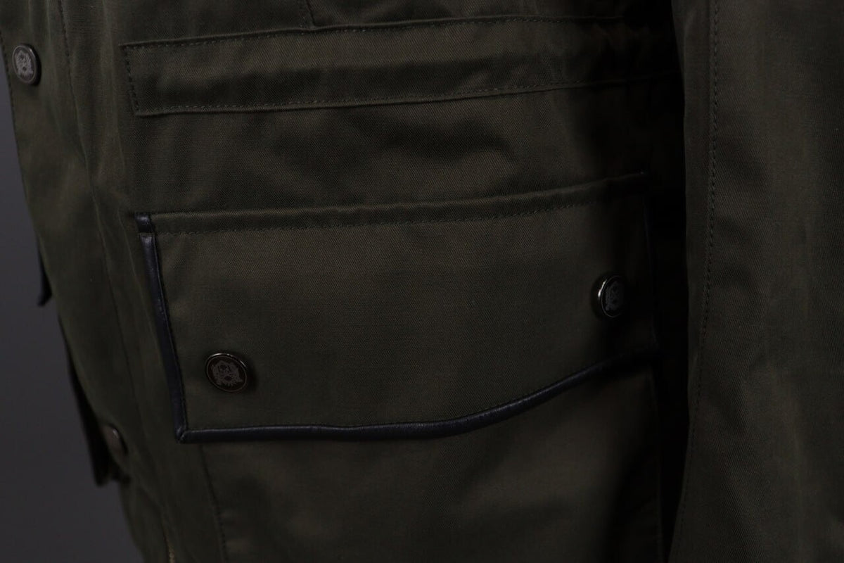 The Kooples Khaki Full Zip Multipockets Cargo Snap Jacket – Size XS