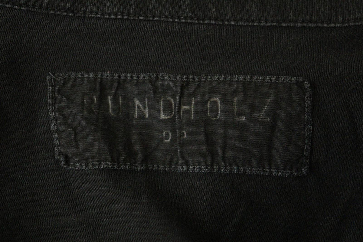 RUNDHOLZ DIP Black Casual Short Sleeve Collared Full Button Front Shirt – Size M