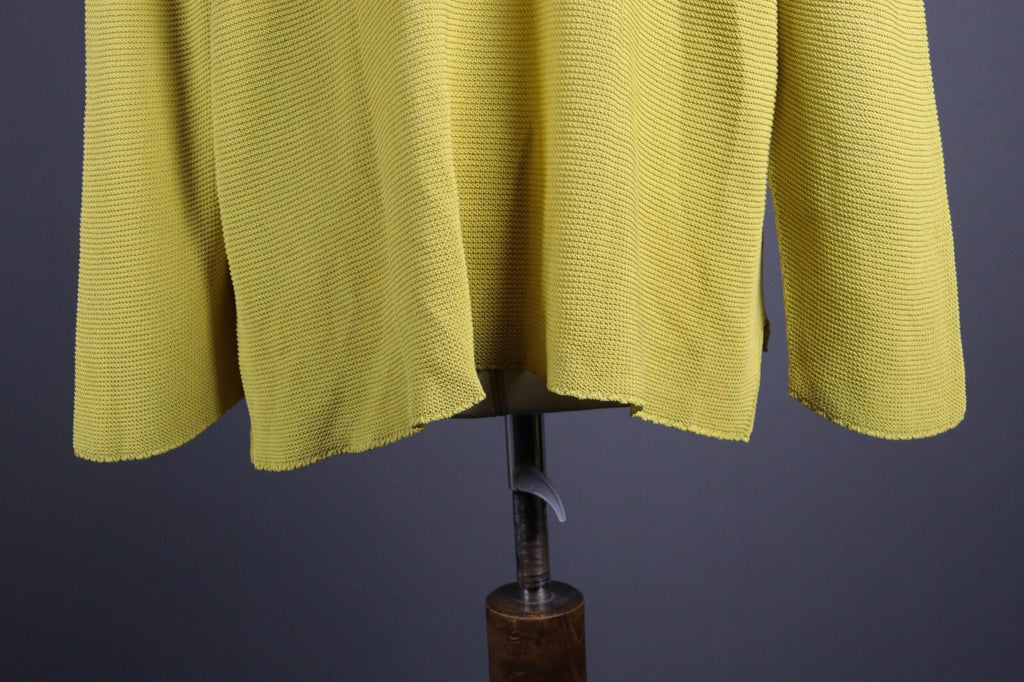 Used OSKA Yellow V-Neck Lagenlook Long Sleeve Tunic Top – Size 4