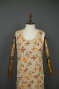 GUDRUN SJODEN Multicolor Floral Print Round Neck Sleeveless Tank Dress – Size M