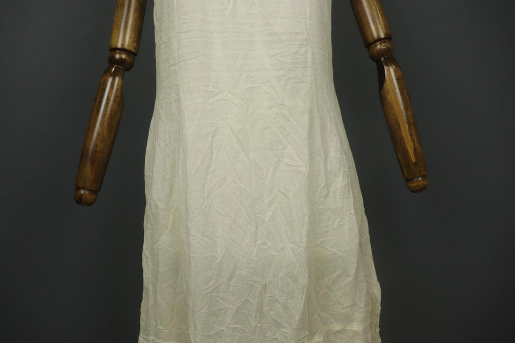 EWA I WALLA Yellow Cotton Spaghetti Strap Lace Hem Partywear Maxi Dress – Size S – Used