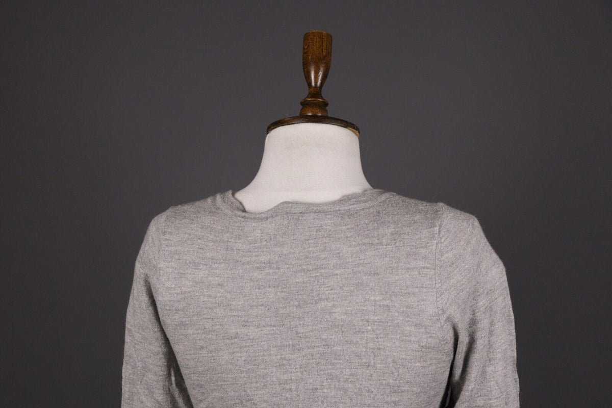 ESCADA Gray Wool Silk Cashmere Long Sleeve Top Shirt – Size 40