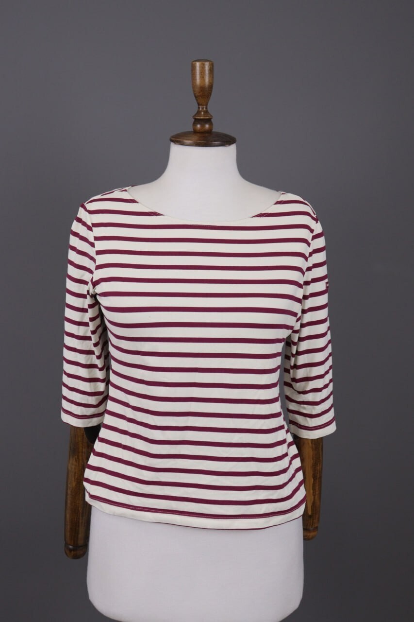 Saint James Multicolor Striped Knit Sweater – Size USA 8 / GB 12