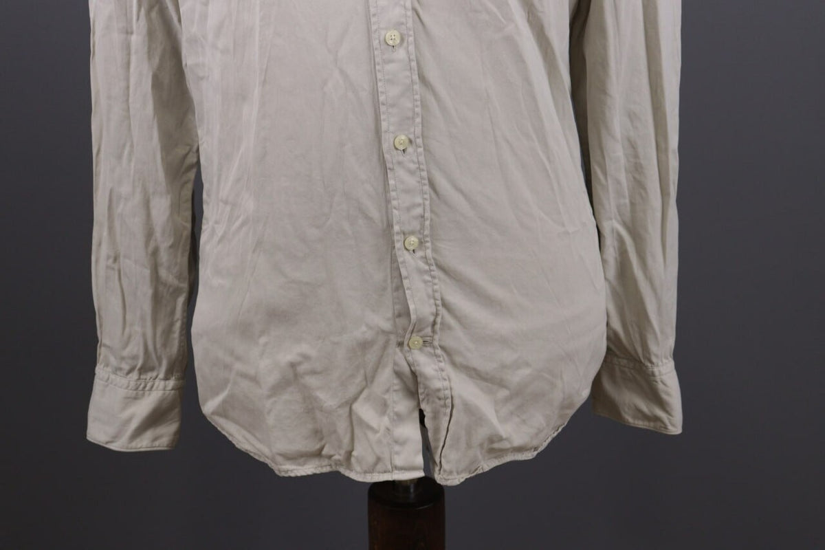 Hackett London Slim Fit Beige Long Sleeve Button Down Shirt – Size M