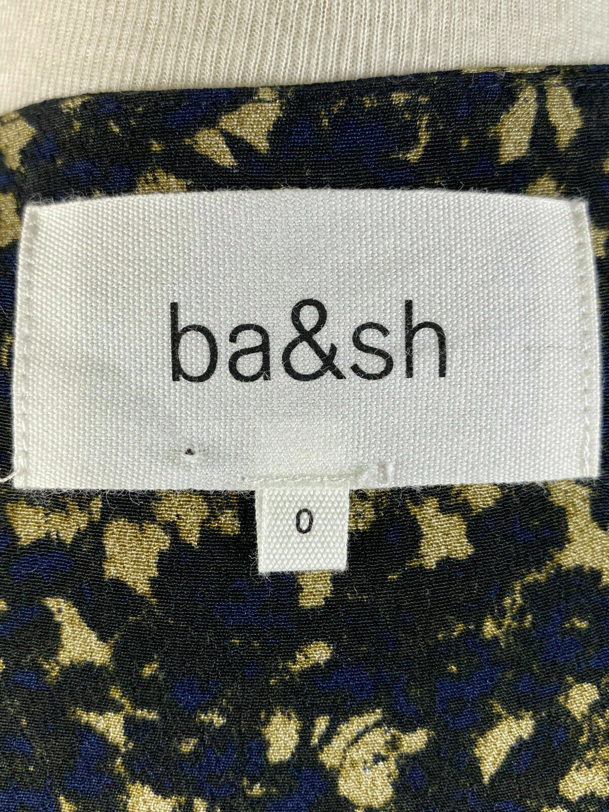 BA&SH Viscose Top in Bleu Nuit Long Sleeve Blouse – Women's 0