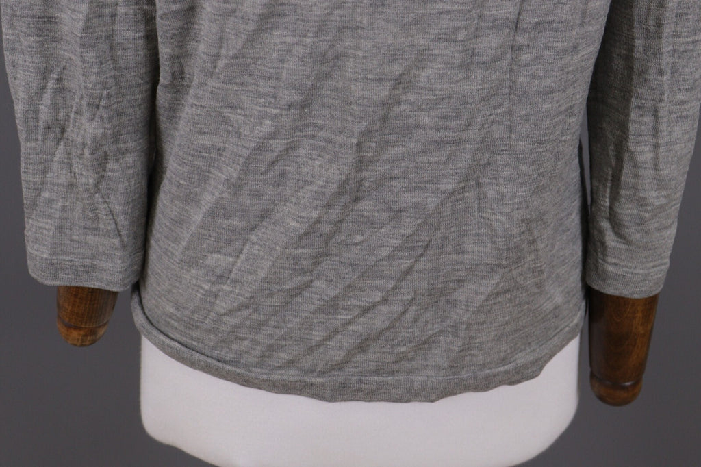 J. Crew Gray Merino Wool Sweater Long Sleeve Top – Size L