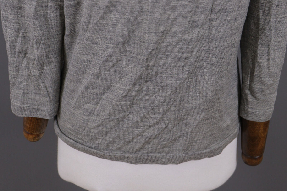 J. Crew Gray Merino Wool Sweater Long Sleeve Top – Size L