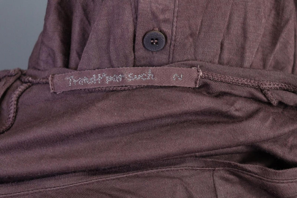TRANSIT PAR SUCH Brown Button Back Long Sleeve Shirt Tunic – Size 2